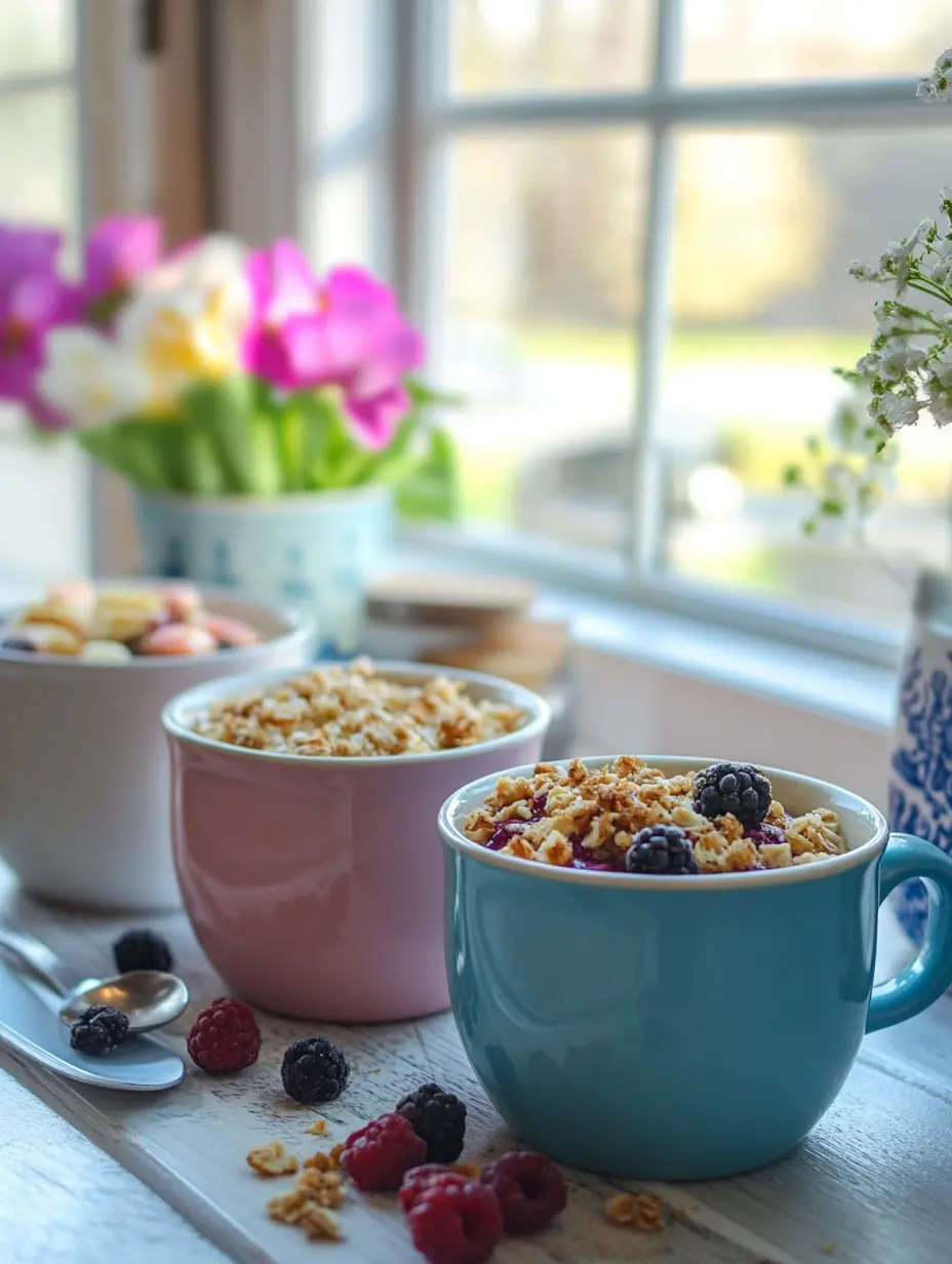 Seasonal Comfort in a Cup: Delicious Microwave Mug Meals for All Year Long 1 Fall and winter themed mug meals on a cozy wooden table