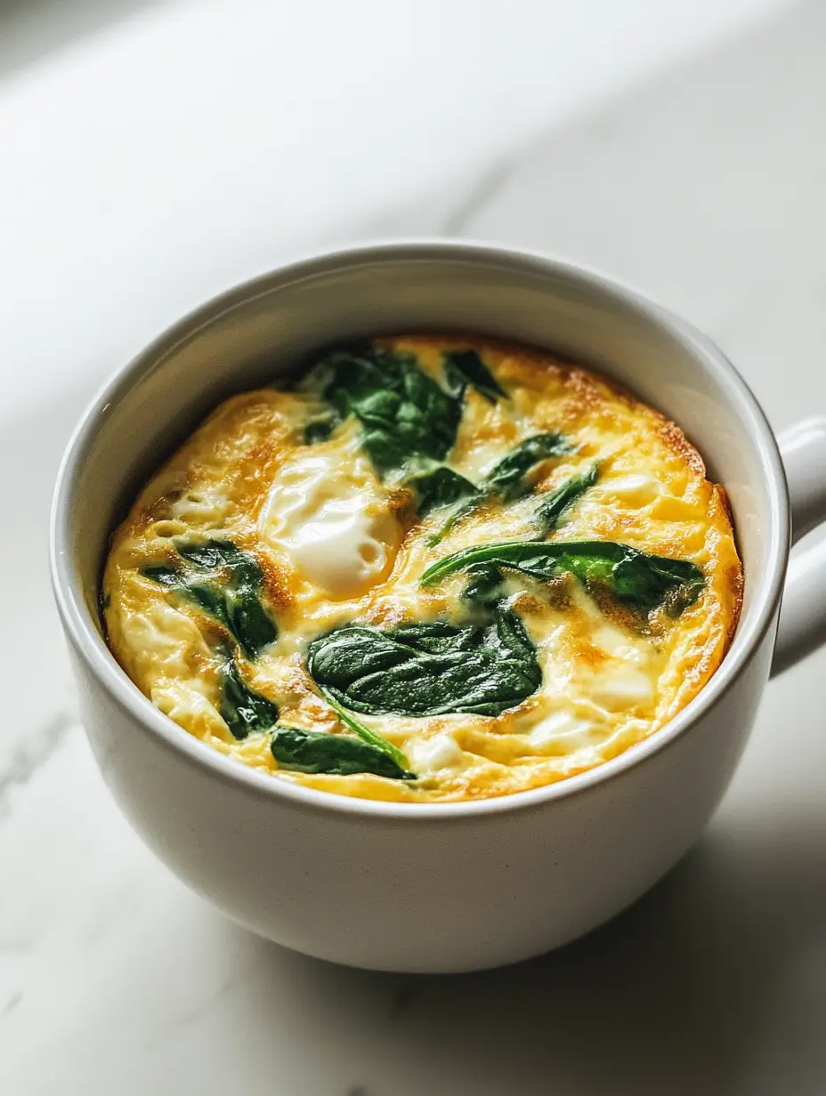 Greek Yogurt Mug Frittata – The Cozy, Protein-Packed Breakfast You Can Microwave in Minutes 12 Greek Yogurt Mug Frittata with egg and spinach