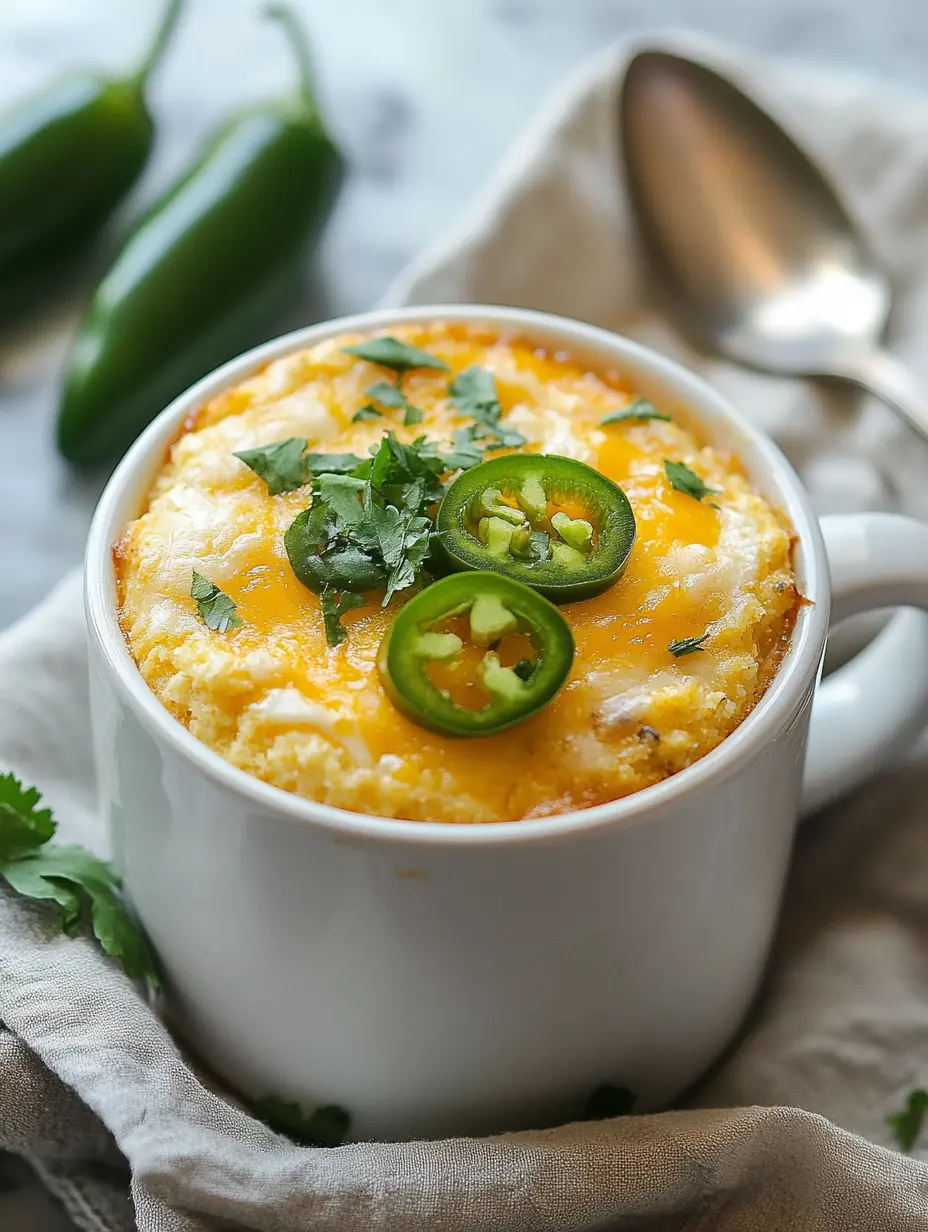 Mug Cornbread: The Cozy Microwave Bread You Didn’t Know You Needed 9 savory jalapeño cheese mug cornbread